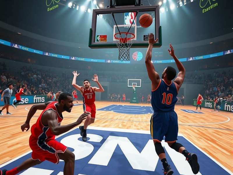 VR Slam Dunk Challenge multiplayer mode showing competitive gameplay